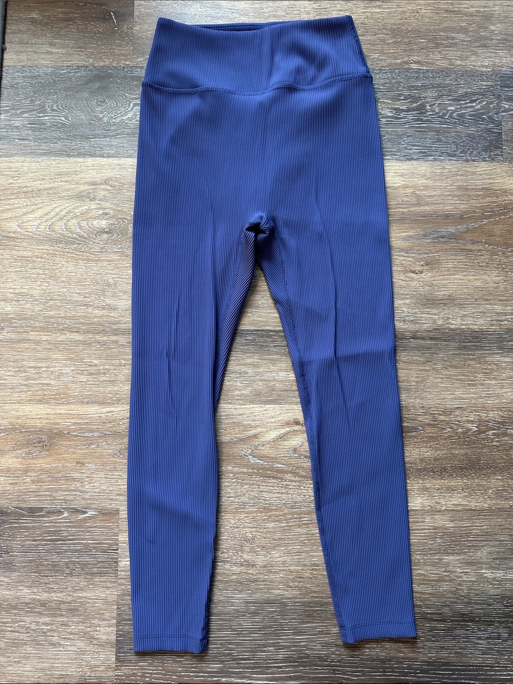 Beyond Yoga Ribbed High-Waist Leggings - Navy Blue